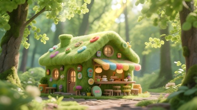 林中护眼咖啡屋