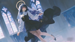 古关忧-教堂修女制服美女