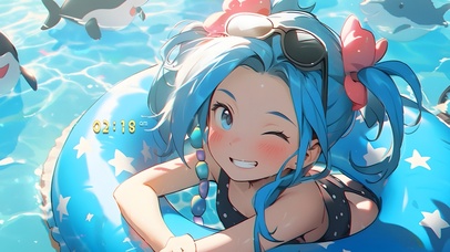 泳圈可爱金克丝