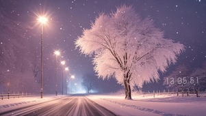 冬夜灯火