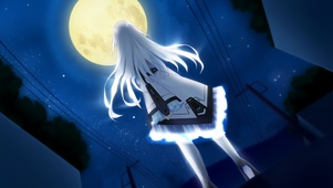 夜空下的少女