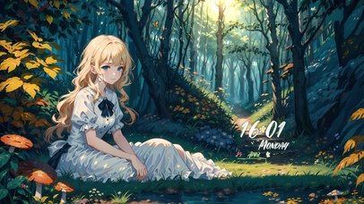 4k梦幻森林公主