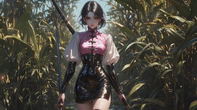 【禁转】田野间持剑女孩