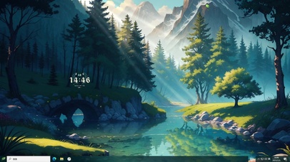 清幽山谷主题壁纸