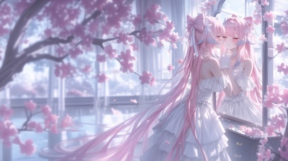 雪墨壁纸丨心海丨镜中人丨