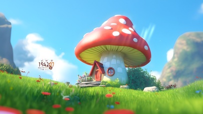 清新治愈蘑菇小屋