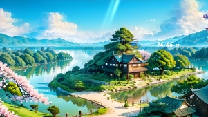 4k樱花岛别墅