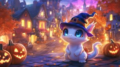 万圣节巫师小龙