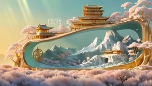 创意山水画