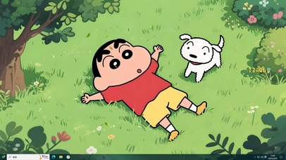 无忧无虑可爱小新主题