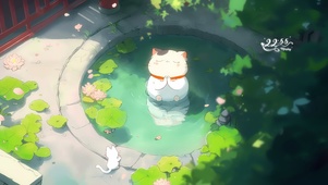 可爱祈福猫咪
