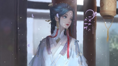 雪天古风美少女