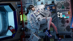 4k宇航员女孩
