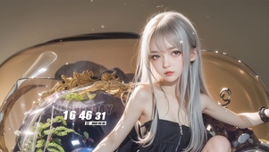 可爱金发女王
