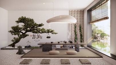 简约新中式茶室