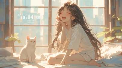 不想起床的美少女