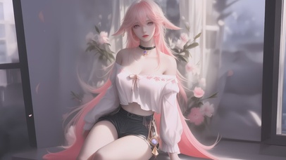 二次元甜美女孩