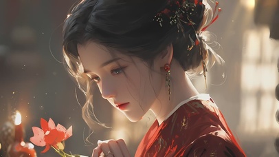 4K古风清纯美女新娘(禁转）