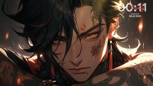 纹身古风美男子