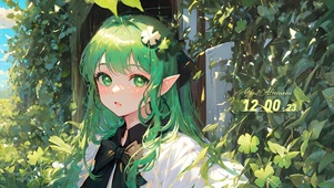 小清新精灵少女