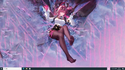 二次元 战斗紫发美少女