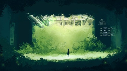 森林的一束阳光