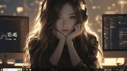 4K清纯忧郁电竞少女主题