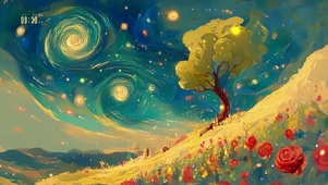 4K 星空夜