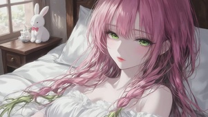 休息中的美少女