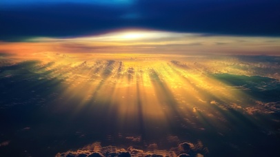 4K唯美治愈云上夕阳