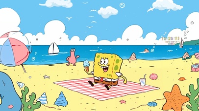 海绵宝宝海滩派对