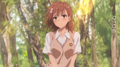 唯美夏日林间少女