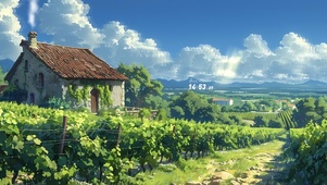 山野草地小屋