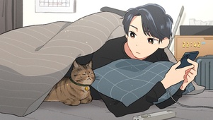 被窝里的猫