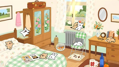 线条小狗的温馨小屋