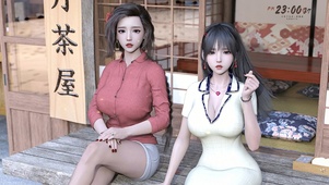 唯美日式茶屋少女