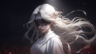 超美蒙眼仙气少女