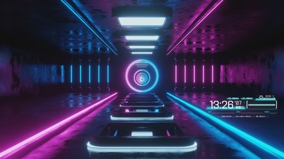 无限霓虹灯隧道-横屏