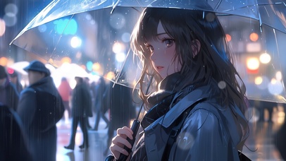 雨夜霓虹女孩