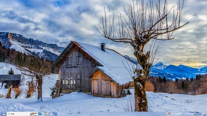 雪景小屋主题壁纸【配套主题】