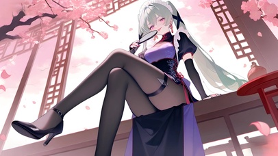 可琳·威克斯-黑丝旗袍