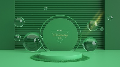 清新护眼悬空玻璃球