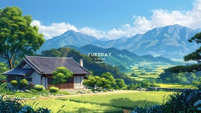 唯美的田园风光