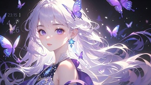 紫色蝴蝶