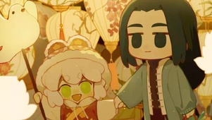 和师父一起看花灯
