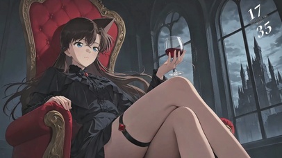 宝座上的哥特女王小兰