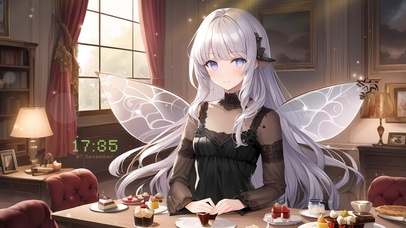 可爱银发唯美少女