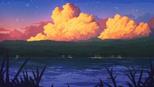 天空就是棉花糖