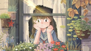 有心事的女孩