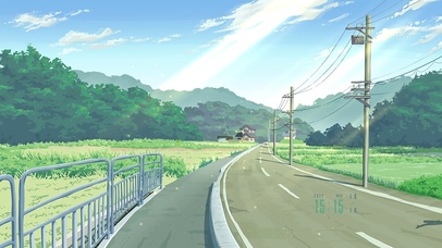 4K唯美治愈清新护眼山景公路